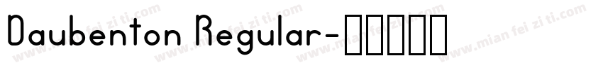 Daubenton Regular字体转换